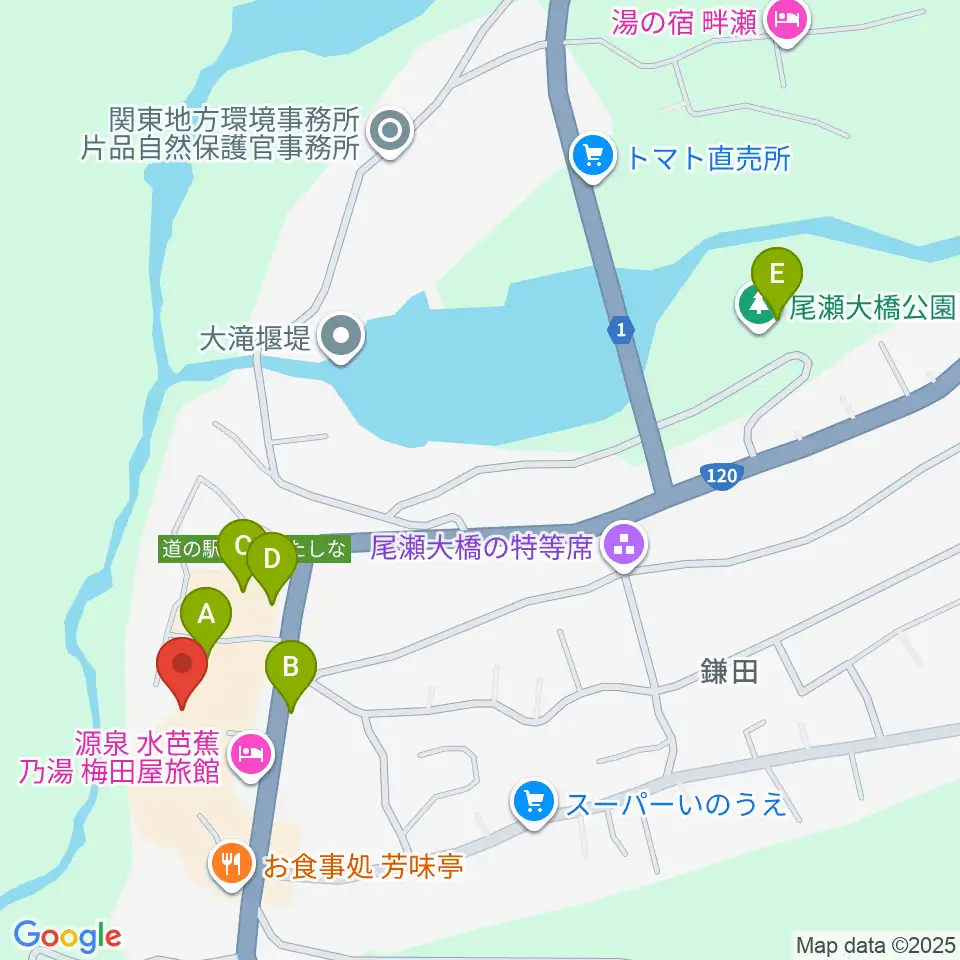 片品村文化センター周辺の駐車場・コインパーキング一覧地図