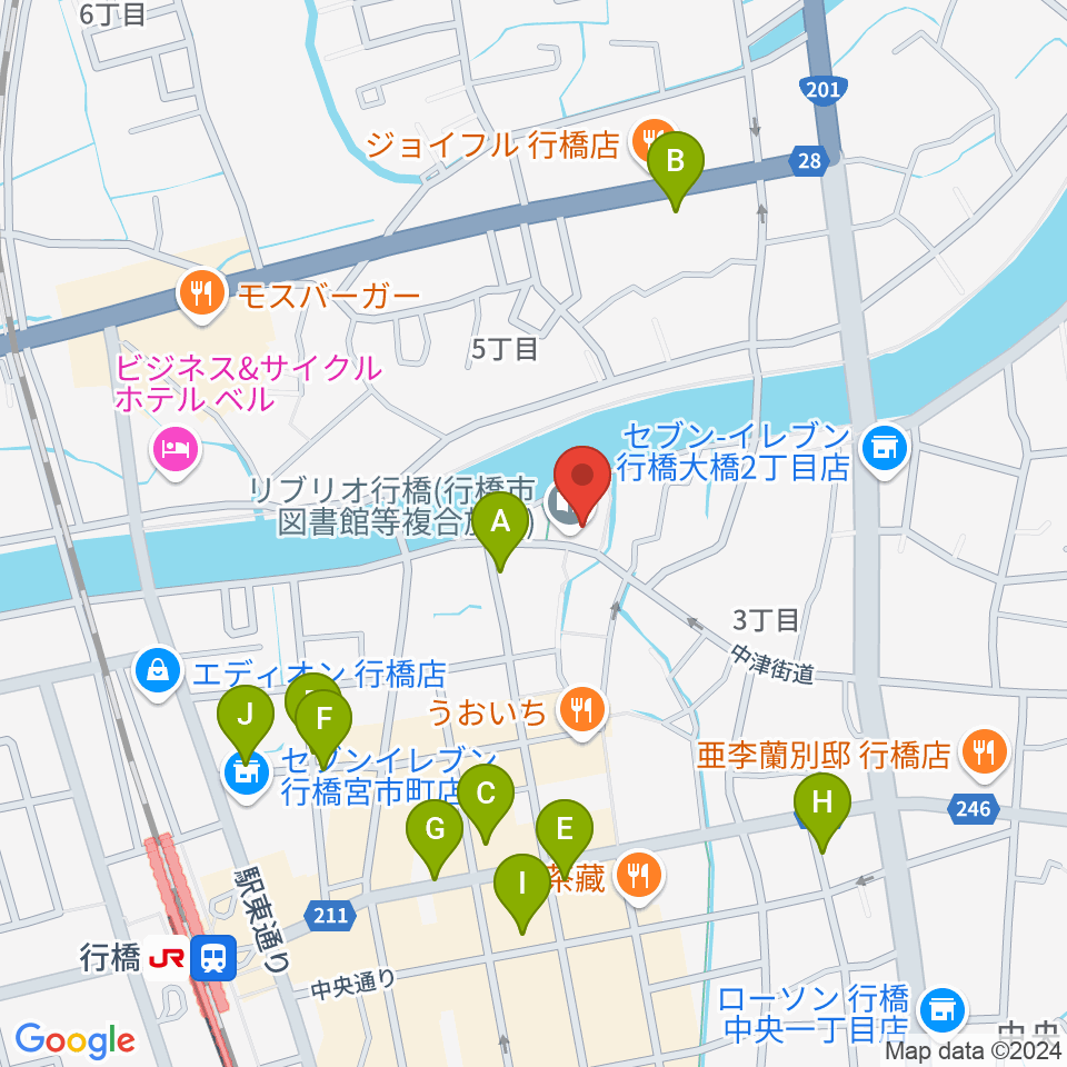 リブリオ行橋周辺の駐車場・コインパーキング一覧地図