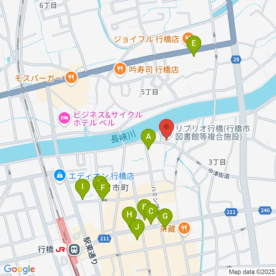リブリオ行橋周辺の駐車場・コインパーキング一覧地図