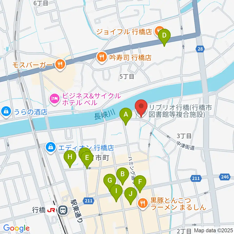 リブリオ行橋周辺の駐車場・コインパーキング一覧地図