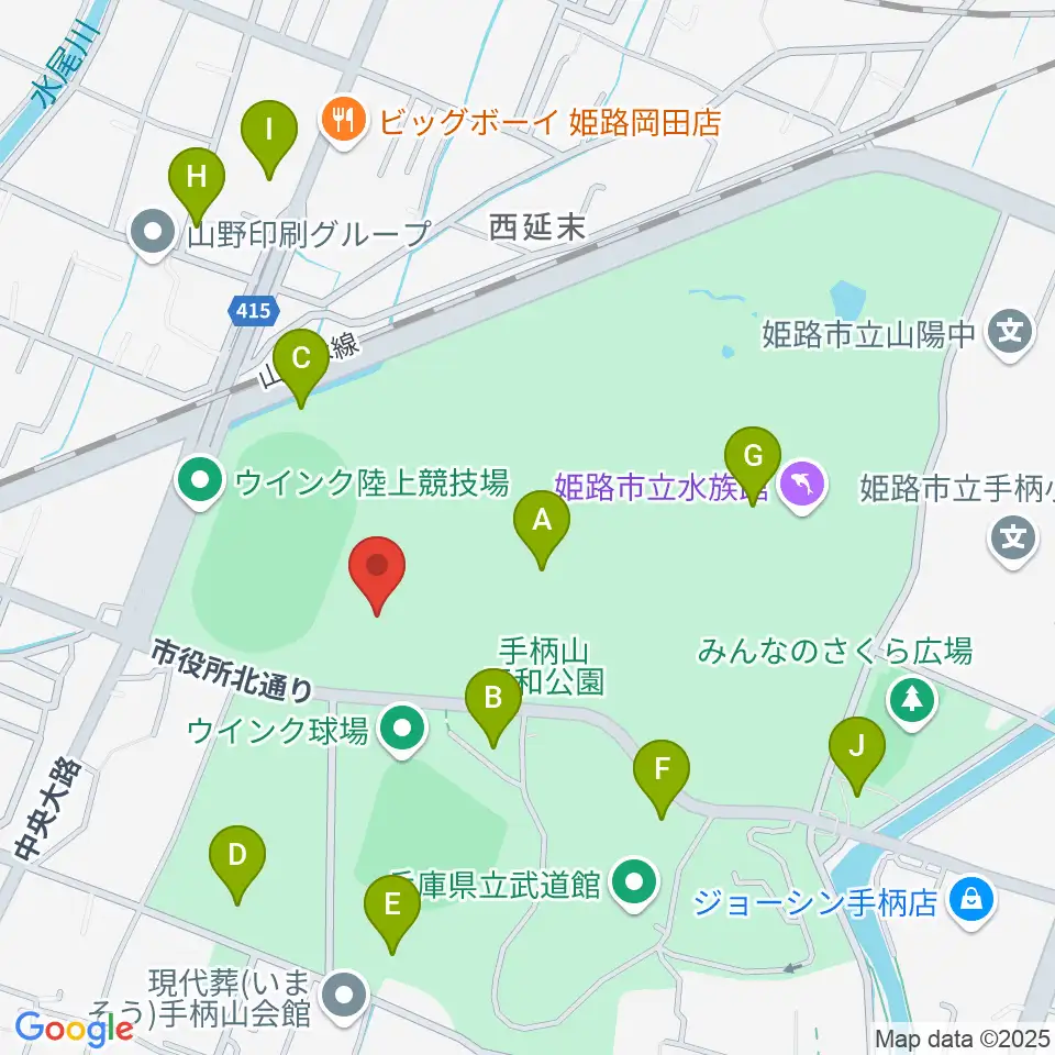 ヴィクトリーナ・ウインク体育館周辺の駐車場・コインパーキング一覧地図
