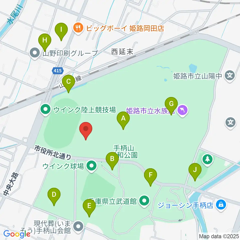 ヴィクトリーナ・ウインク体育館周辺の駐車場・コインパーキング一覧地図