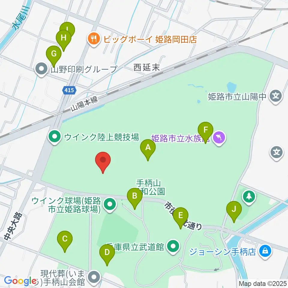 ヴィクトリーナ・ウインク体育館周辺の駐車場・コインパーキング一覧地図