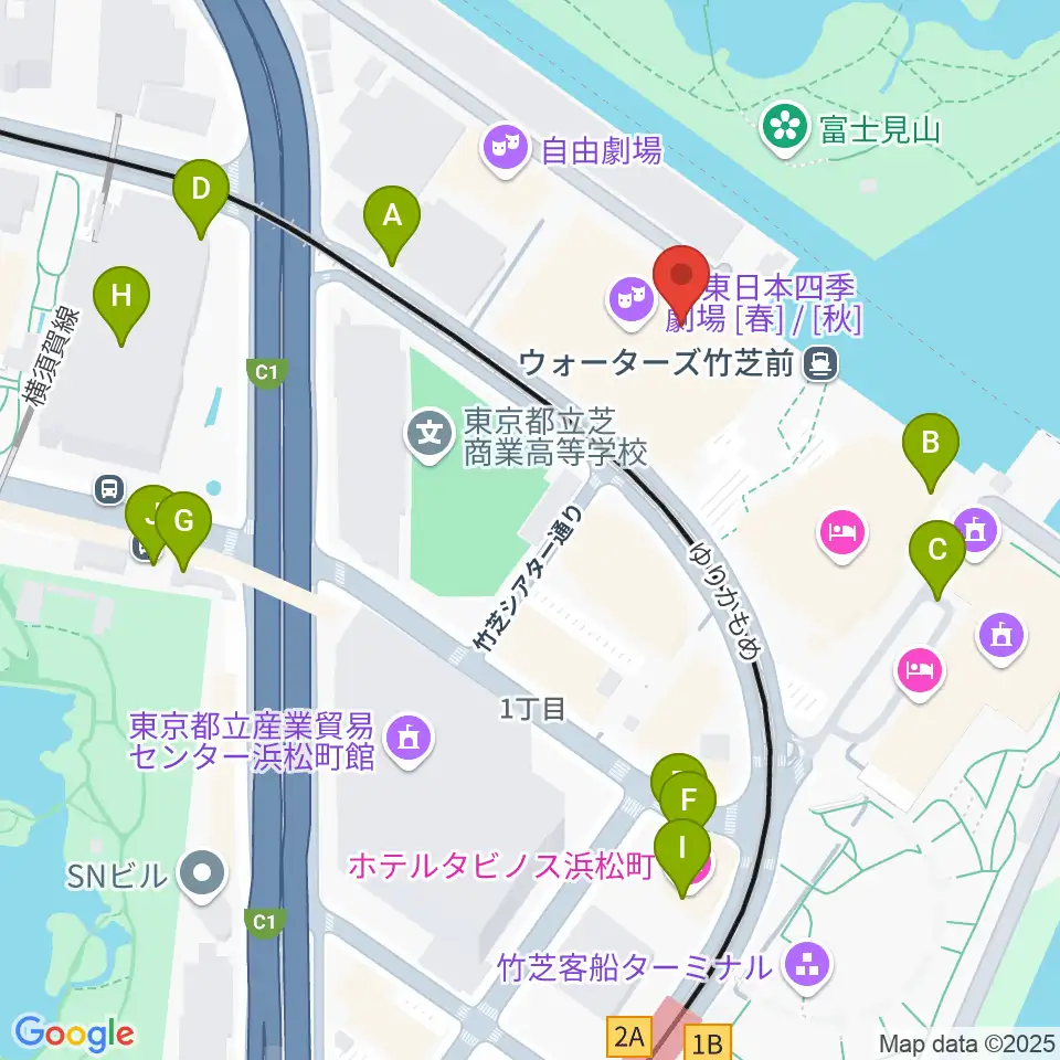 JR東日本四季劇場［秋］周辺の駐車場・コインパーキング一覧地図