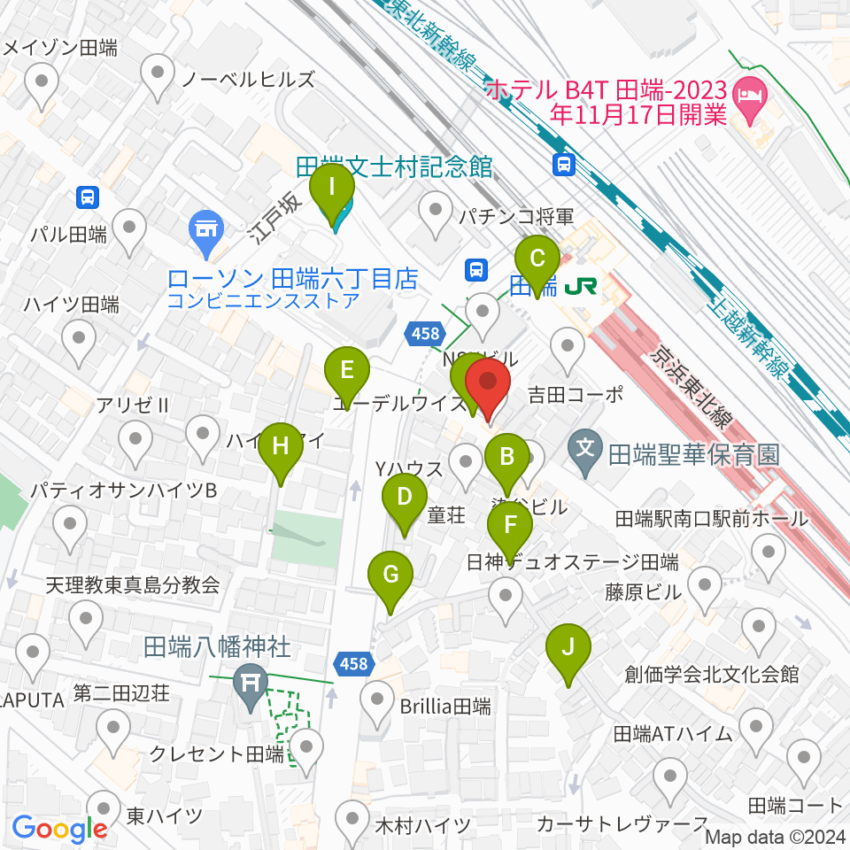 ギターリペア工房DNS周辺の駐車場・コインパーキング一覧地図