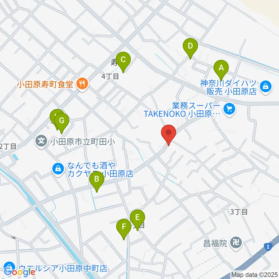 Miura Guitar Repair Workshop周辺の駐車場・コインパーキング一覧地図