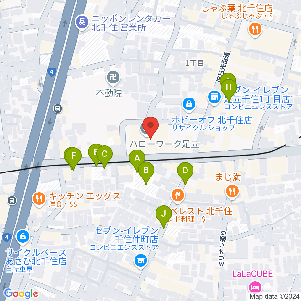 東京芸術センターホワイトスタジオ周辺の駐車場・コインパーキング一覧地図