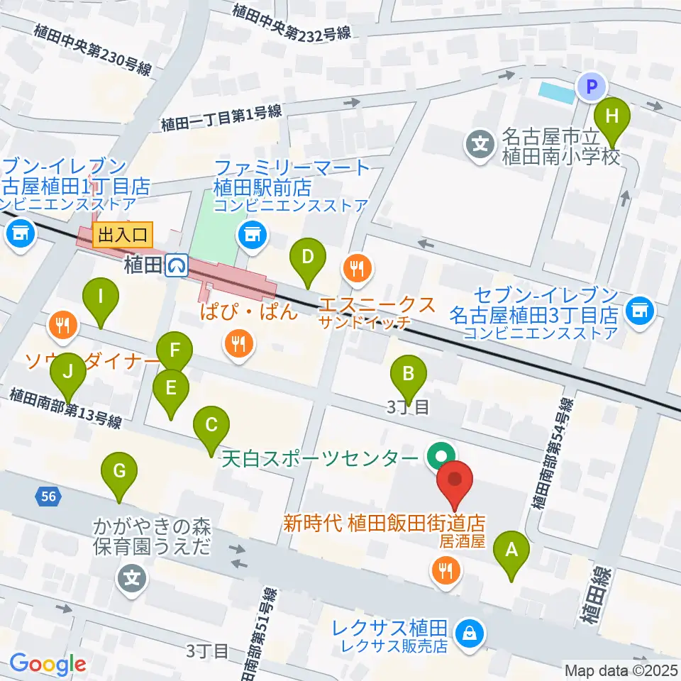 天白スポーツセンター周辺の駐車場・コインパーキング一覧地図