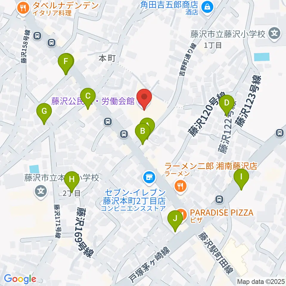Fプレイス周辺の駐車場・コインパーキング一覧地図