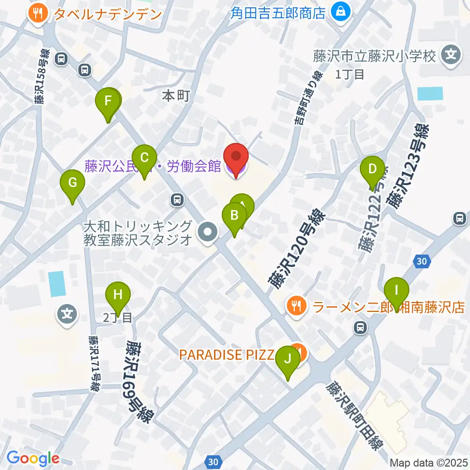 Fプレイス周辺の駐車場・コインパーキング一覧地図