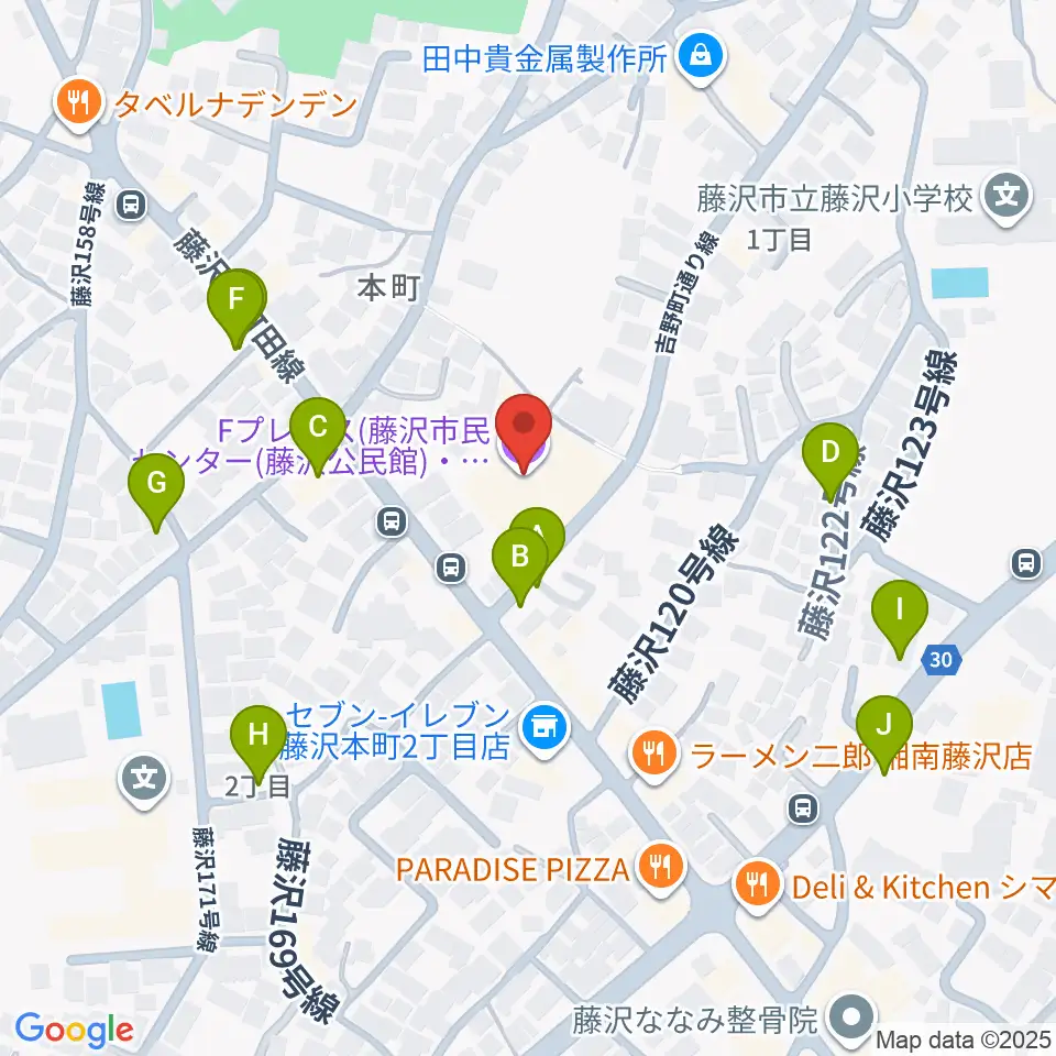 Fプレイス周辺の駐車場・コインパーキング一覧地図