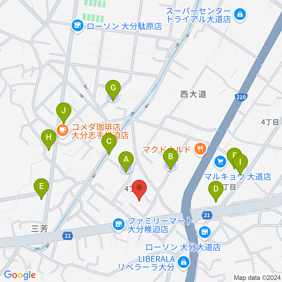 音楽教室Cafe 三月の水周辺の駐車場・コインパーキング一覧地図