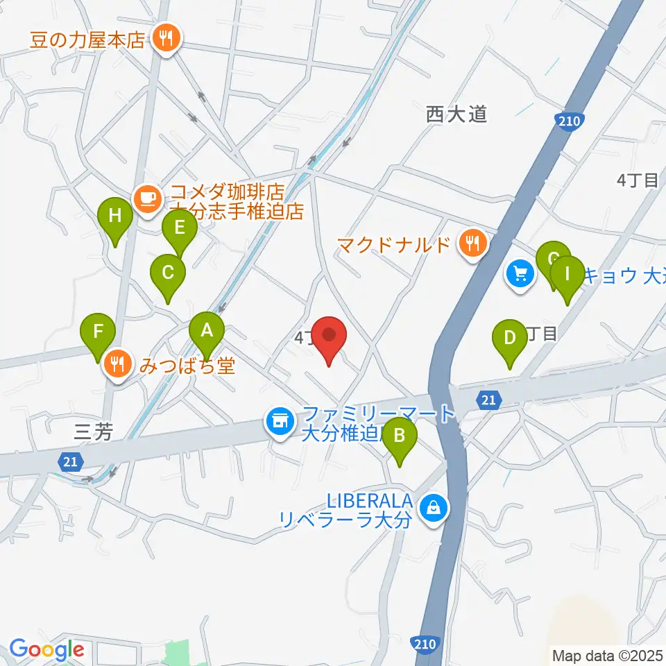 音楽教室Cafe 三月の水周辺の駐車場・コインパーキング一覧地図