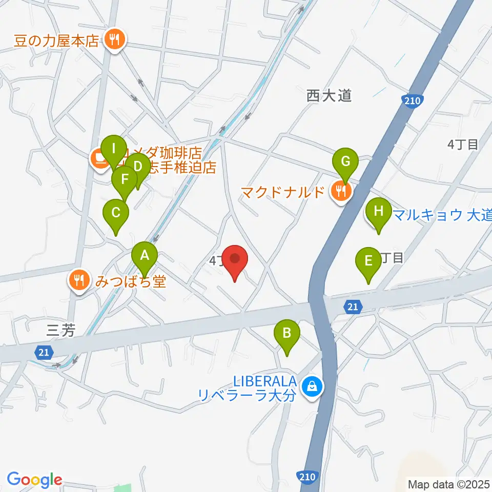 音楽教室Cafe 三月の水周辺の駐車場・コインパーキング一覧地図