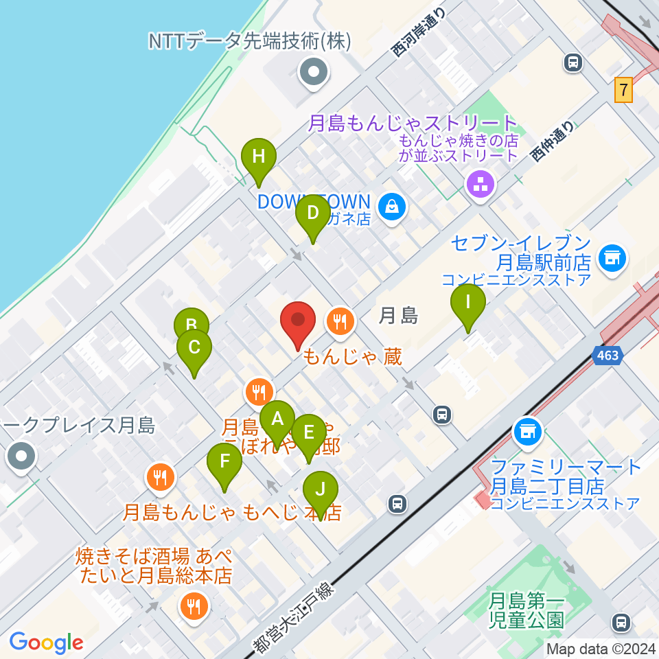 スタジオワンダーウォール周辺の駐車場・コインパーキング一覧地図