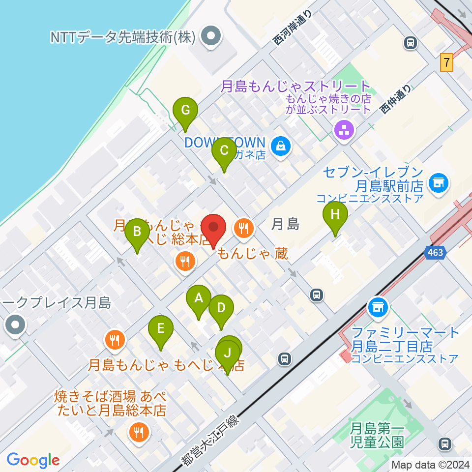 スタジオワンダーウォール周辺の駐車場・コインパーキング一覧地図