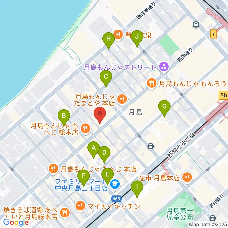 スタジオワンダーウォール周辺の駐車場・コインパーキング一覧地図