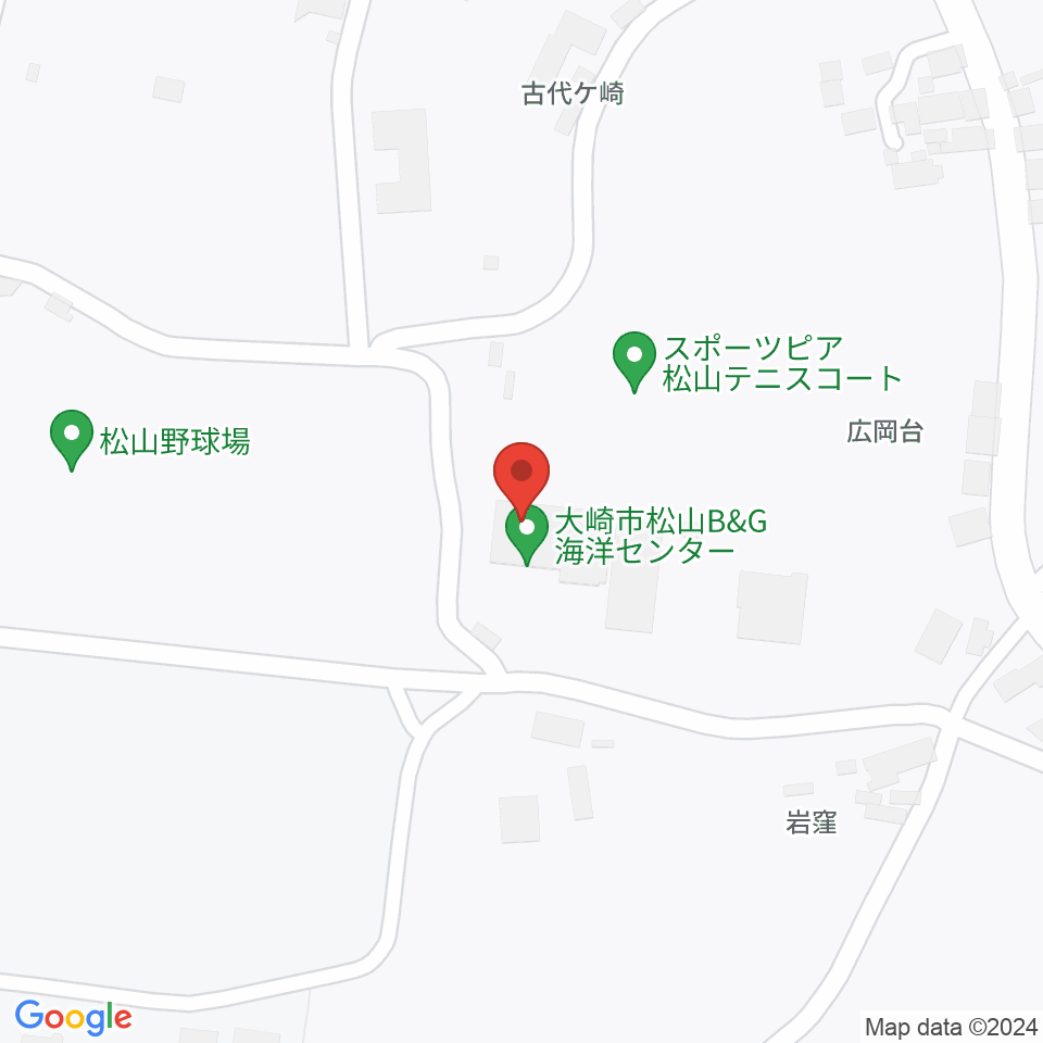 大崎市松山B&G海洋センター周辺の駐車場・コインパーキング一覧地図