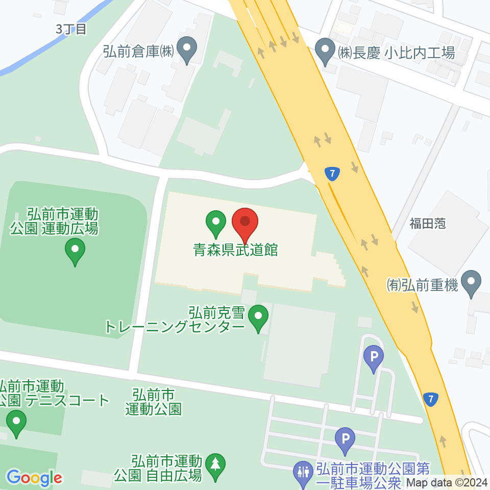 青森県武道館周辺の駐車場・コインパーキング一覧地図