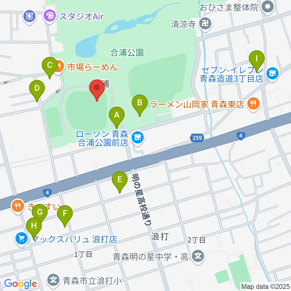 ダイシンベースボールスタジアム周辺の駐車場・コインパーキング一覧地図