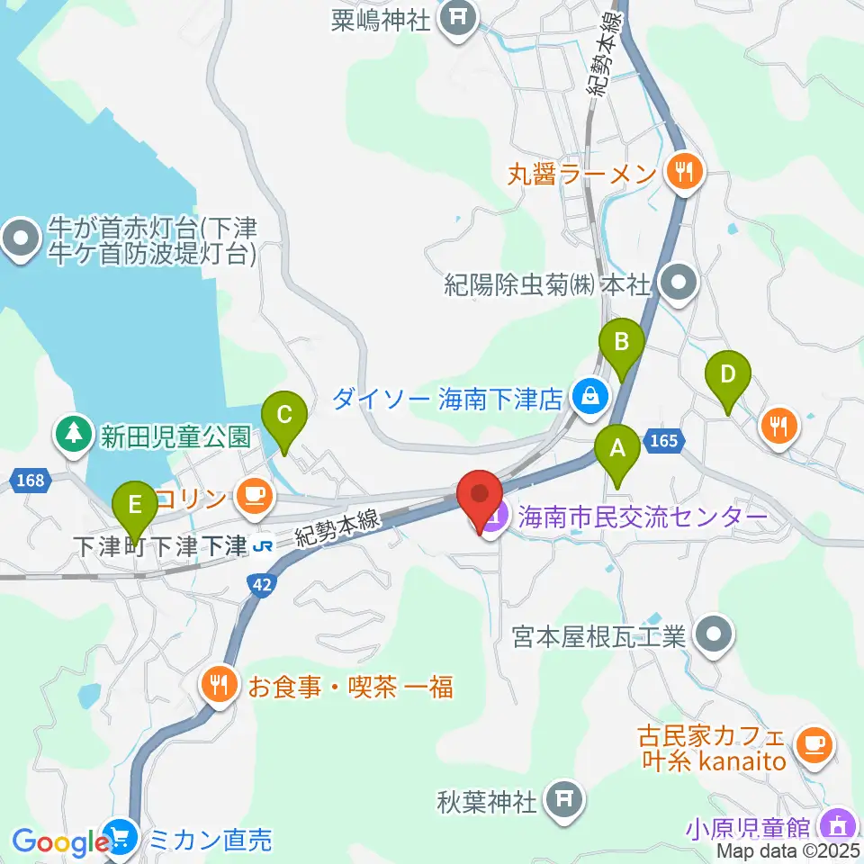 海南市民交流センター周辺の駐車場・コインパーキング一覧地図