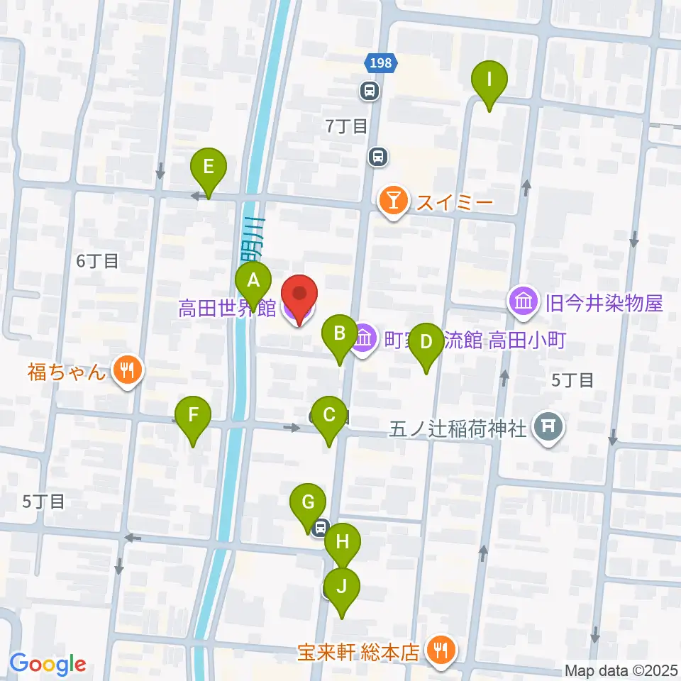 高田世界館周辺の駐車場・コインパーキング一覧地図