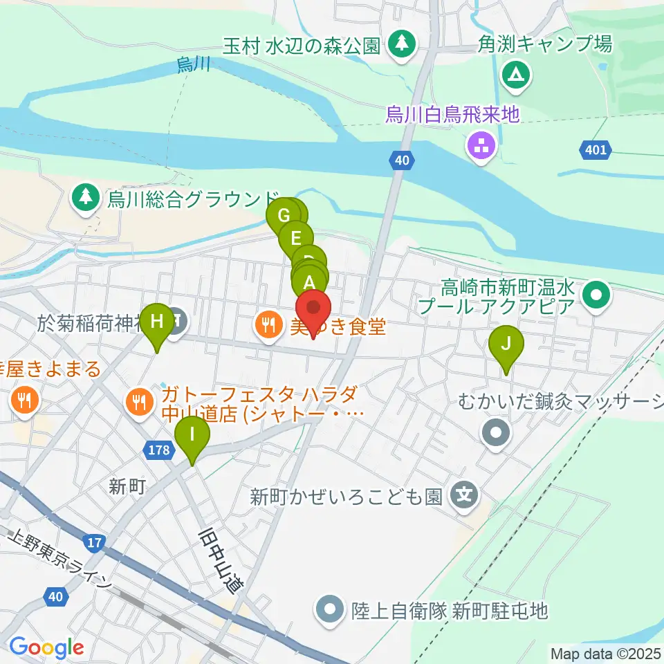 新町文化ホール周辺の駐車場・コインパーキング一覧地図