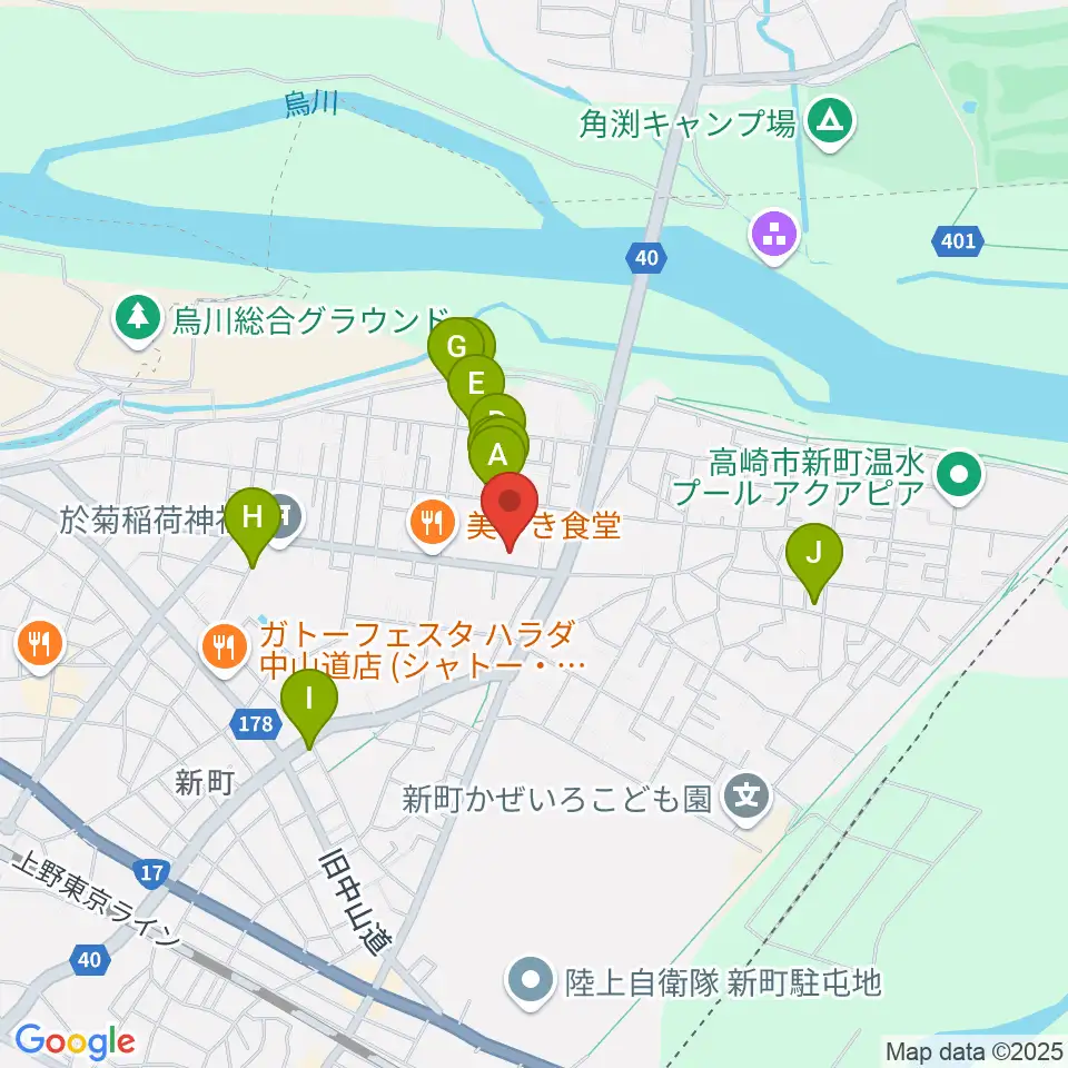 新町文化ホール周辺の駐車場・コインパーキング一覧地図