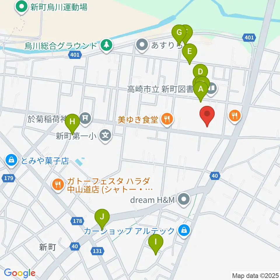 新町文化ホール周辺の駐車場・コインパーキング一覧地図