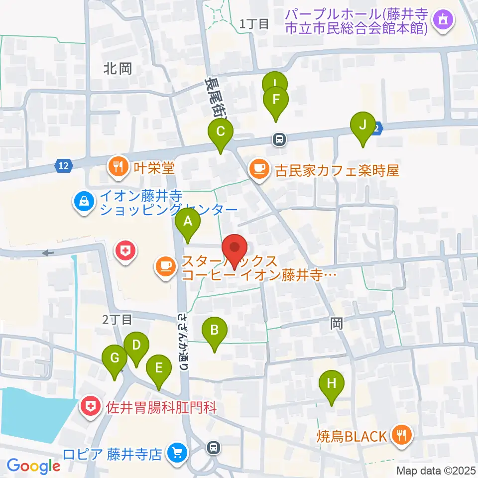 ひろみ音楽教室周辺の駐車場・コインパーキング一覧地図