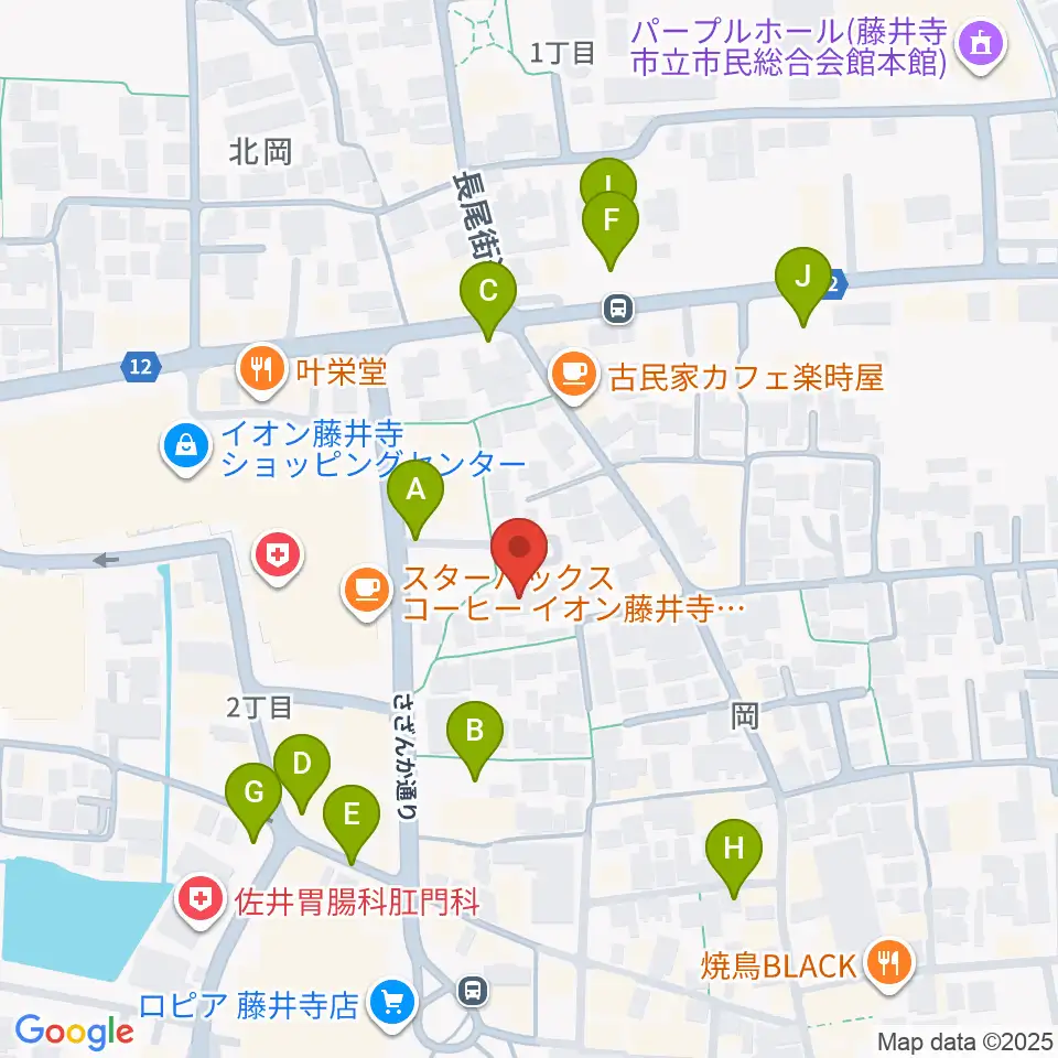 ひろみ音楽教室周辺の駐車場・コインパーキング一覧地図
