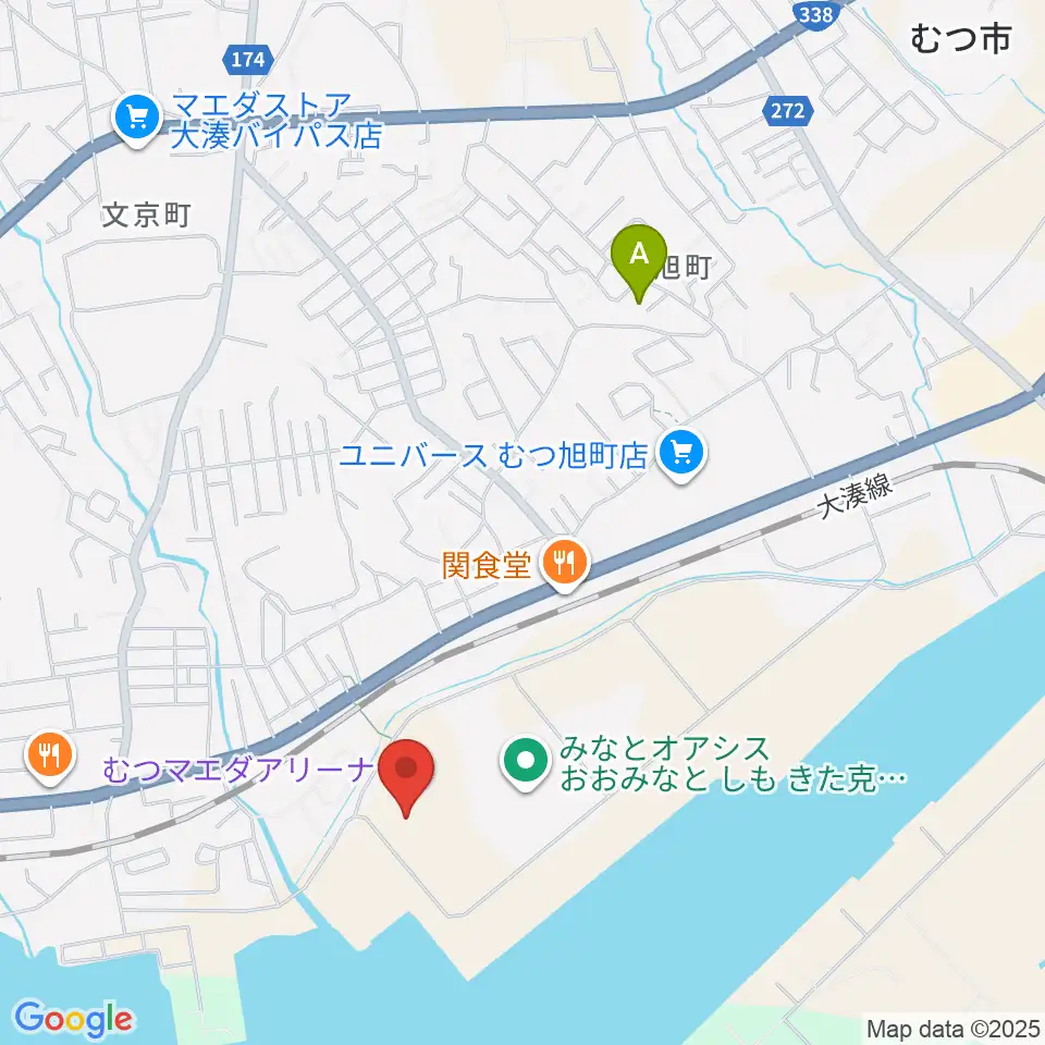 むつマエダアリーナ周辺の駐車場・コインパーキング一覧地図
