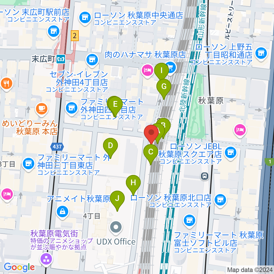 TAIKO-LAB 秋葉原周辺の駐車場・コインパーキング一覧地図