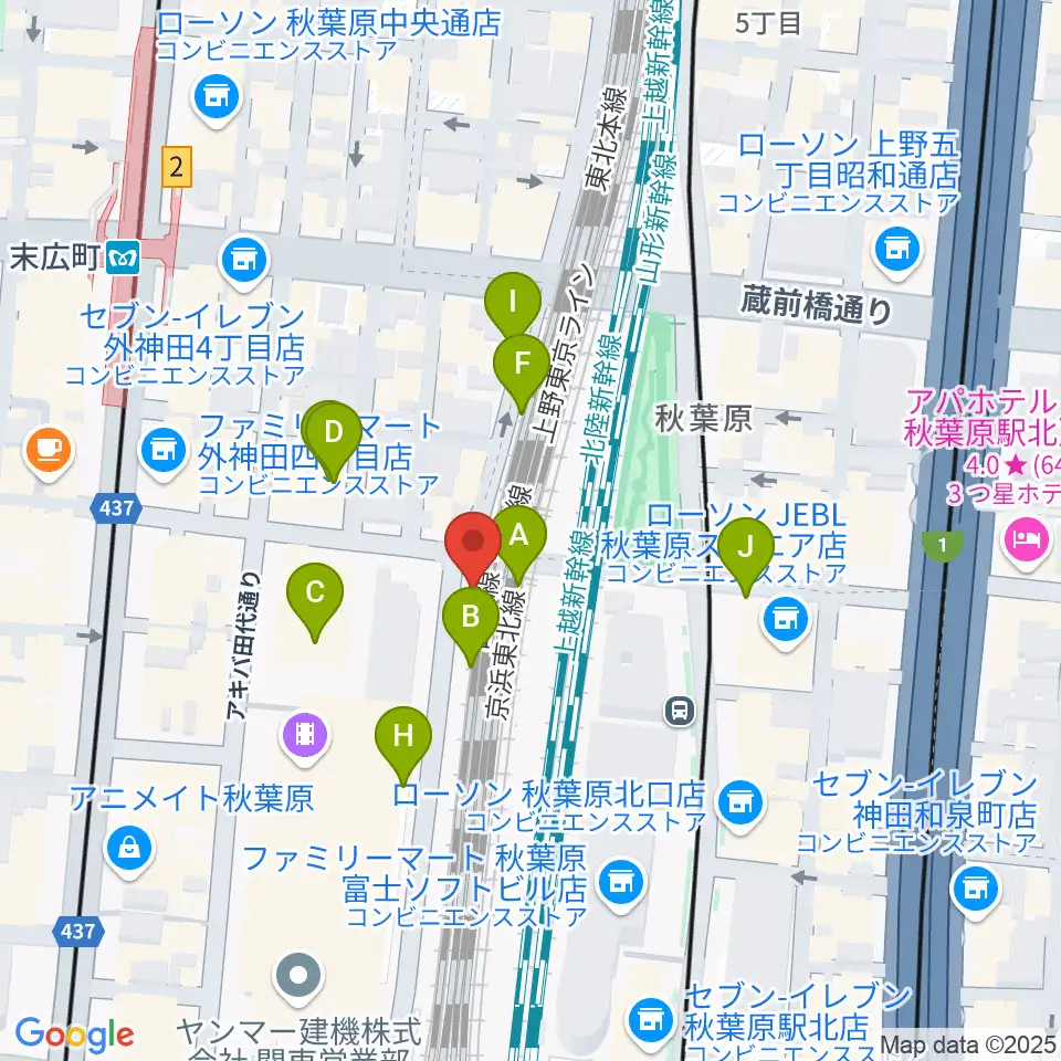 TAIKO-LAB 秋葉原周辺の駐車場・コインパーキング一覧地図