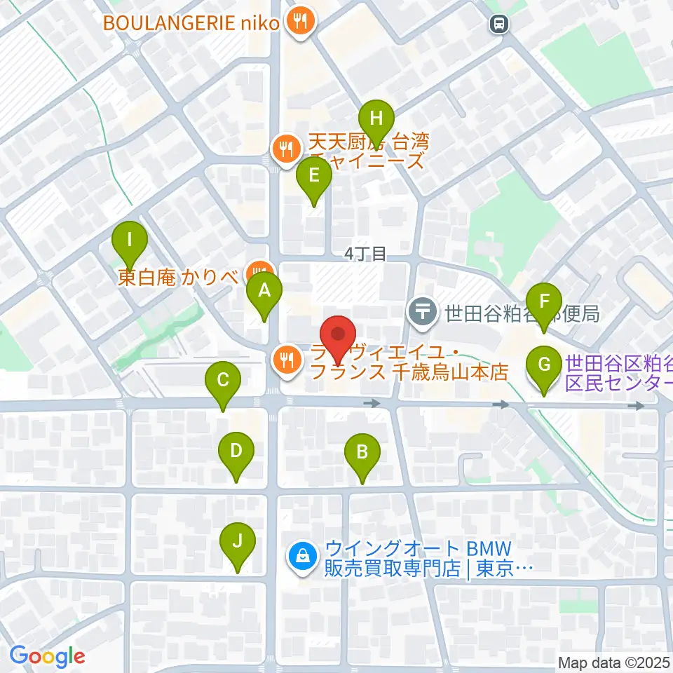 ユリミュージックキャンパス千歳鳥山教室周辺の駐車場・コインパーキング一覧地図