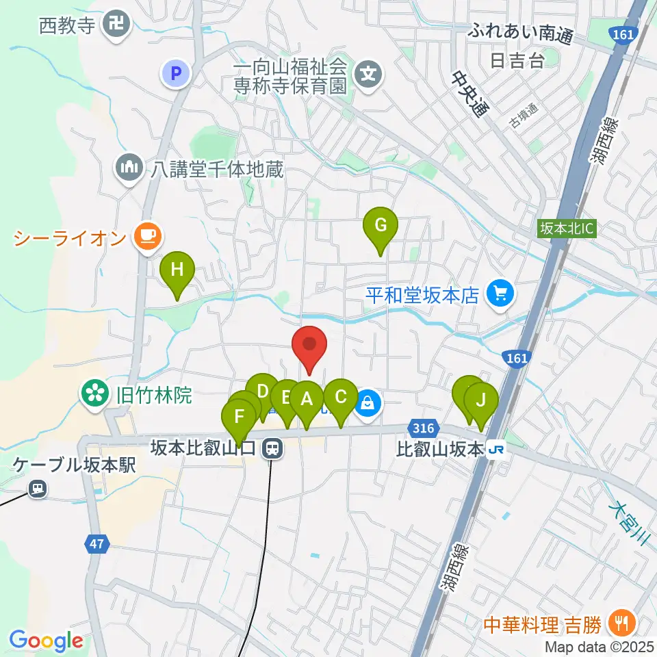 ラプリマ音楽教室周辺の駐車場・コインパーキング一覧地図