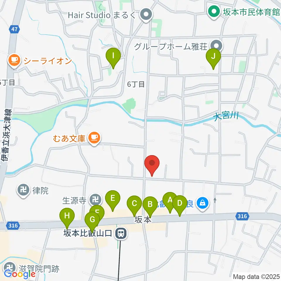 ラプリマ音楽教室周辺の駐車場・コインパーキング一覧地図