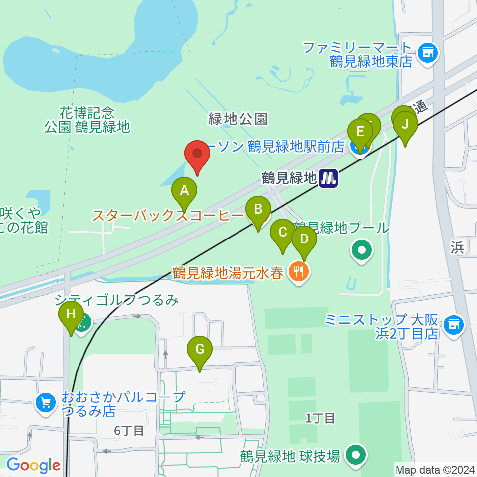 ハナミズキホール（水の館ホール）周辺の駐車場・コインパーキング一覧地図