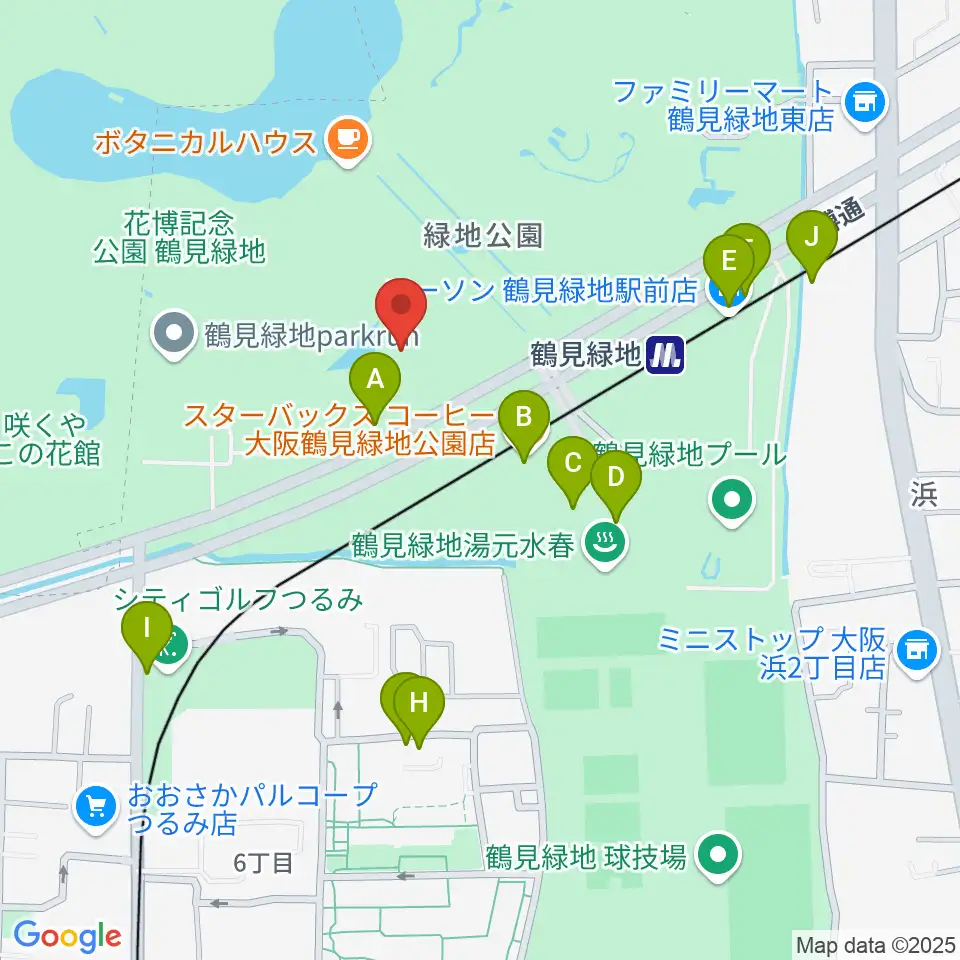 ハナミズキホール(水の館ホール)周辺の駐車場・コインパーキング一覧地図