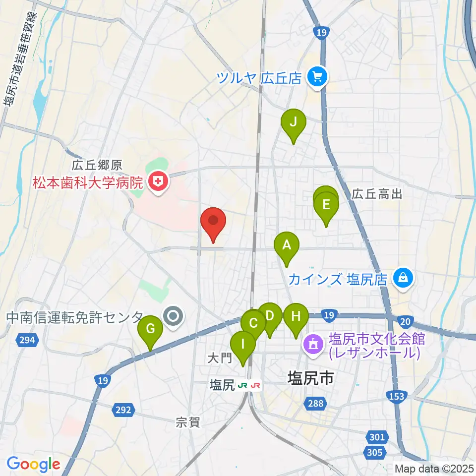 ユメックスアリーナ周辺の駐車場・コインパーキング一覧地図