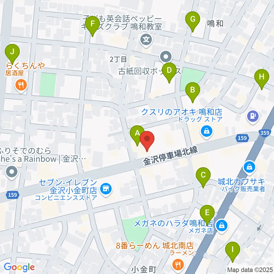 篠田楽器周辺の駐車場・コインパーキング一覧地図