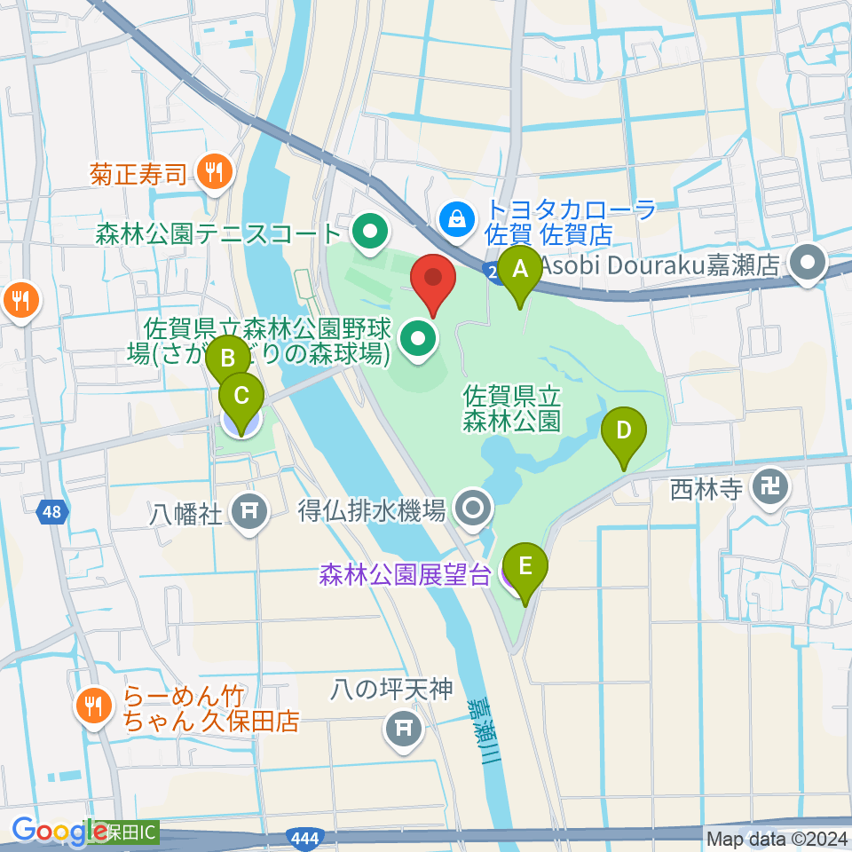 さがみどりの森球場周辺の駐車場・コインパーキング一覧地図