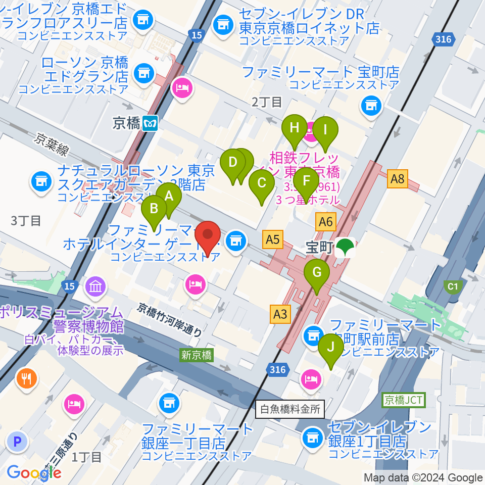 国立映画アーカイブ周辺の駐車場・コインパーキング一覧地図