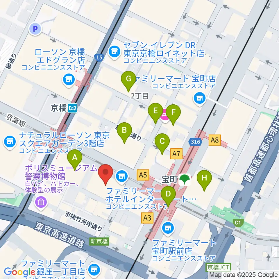 国立映画アーカイブ周辺の駐車場・コインパーキング一覧地図