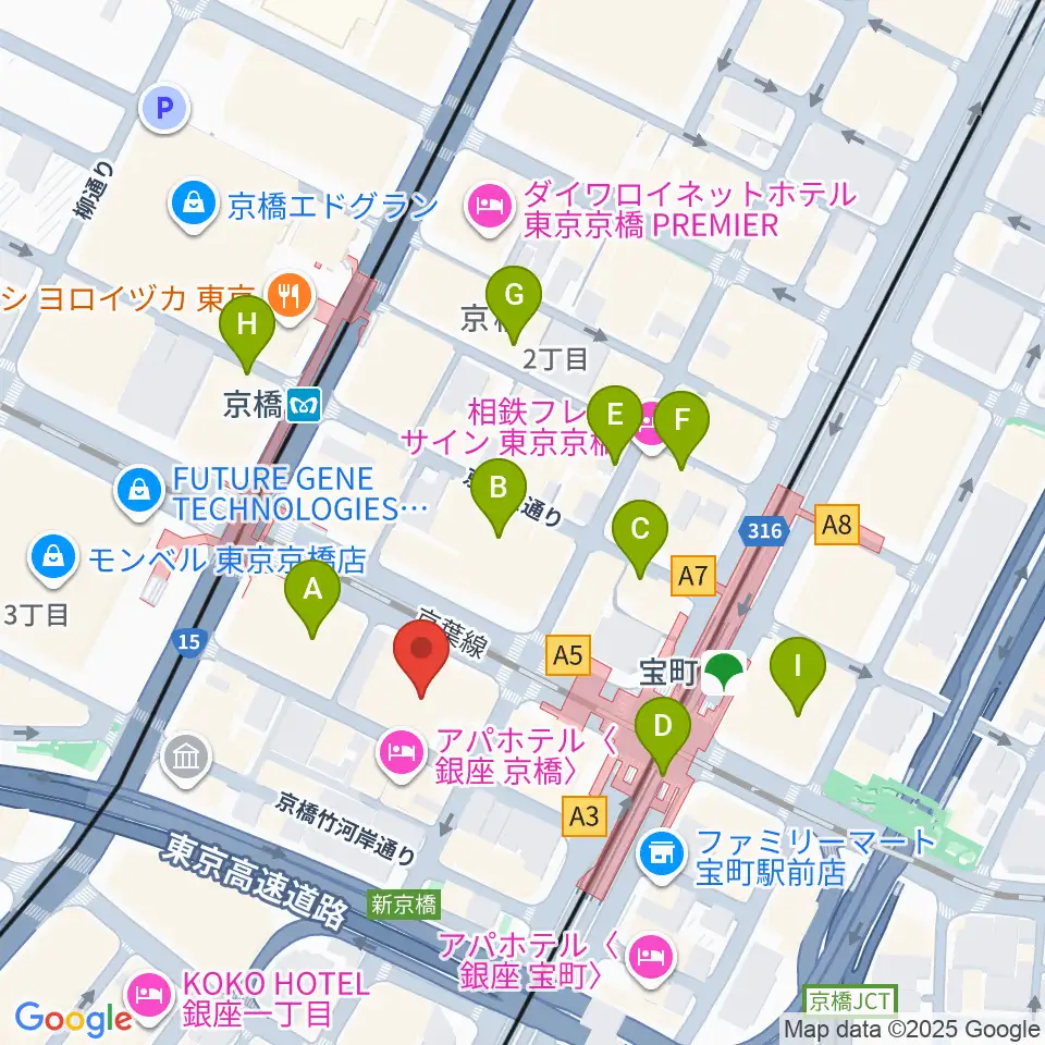 国立映画アーカイブ周辺の駐車場・コインパーキング一覧地図