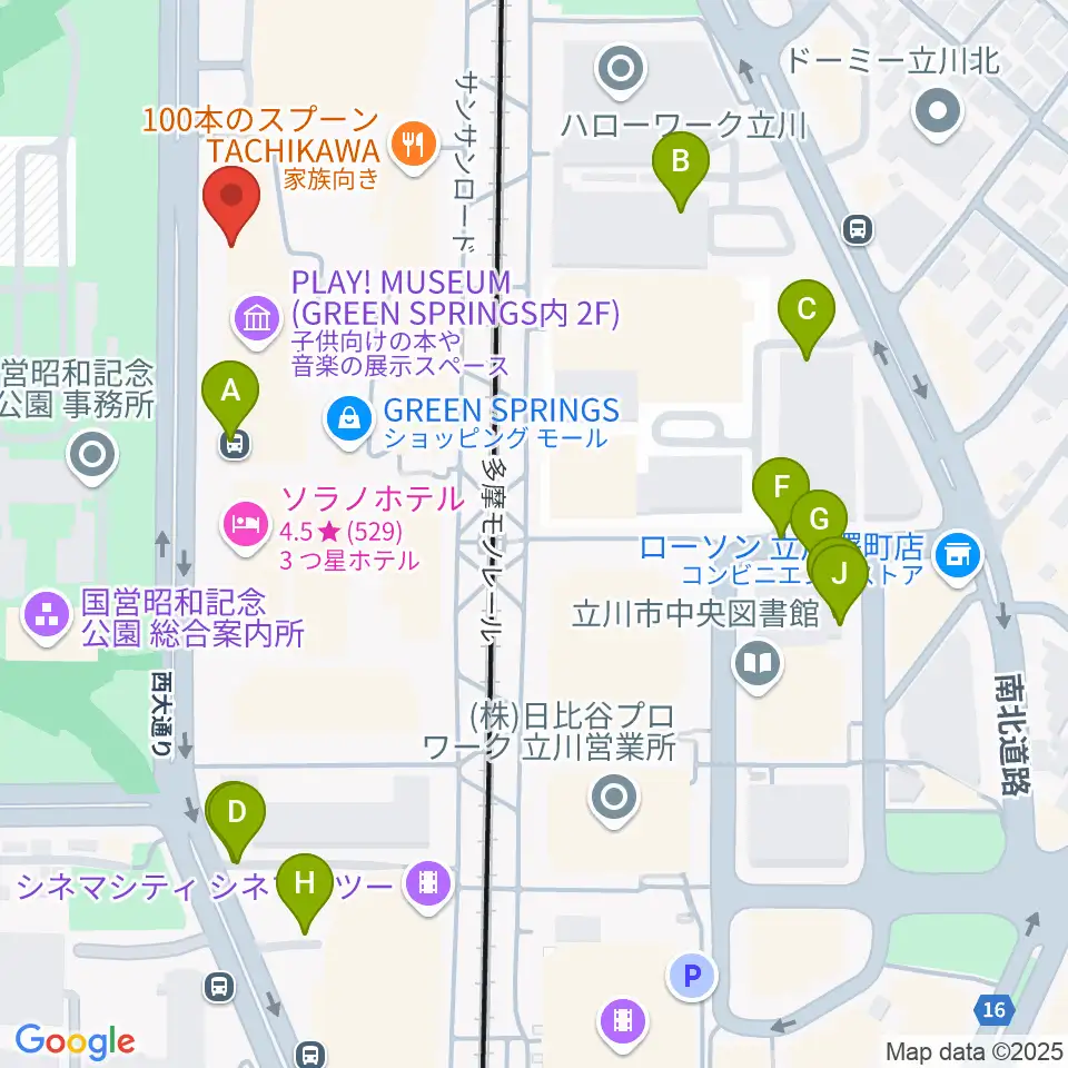 PLAY! MUSEUM周辺の駐車場・コインパーキング一覧地図