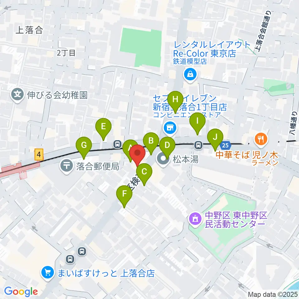 プラチナムガレージ周辺の駐車場・コインパーキング一覧地図