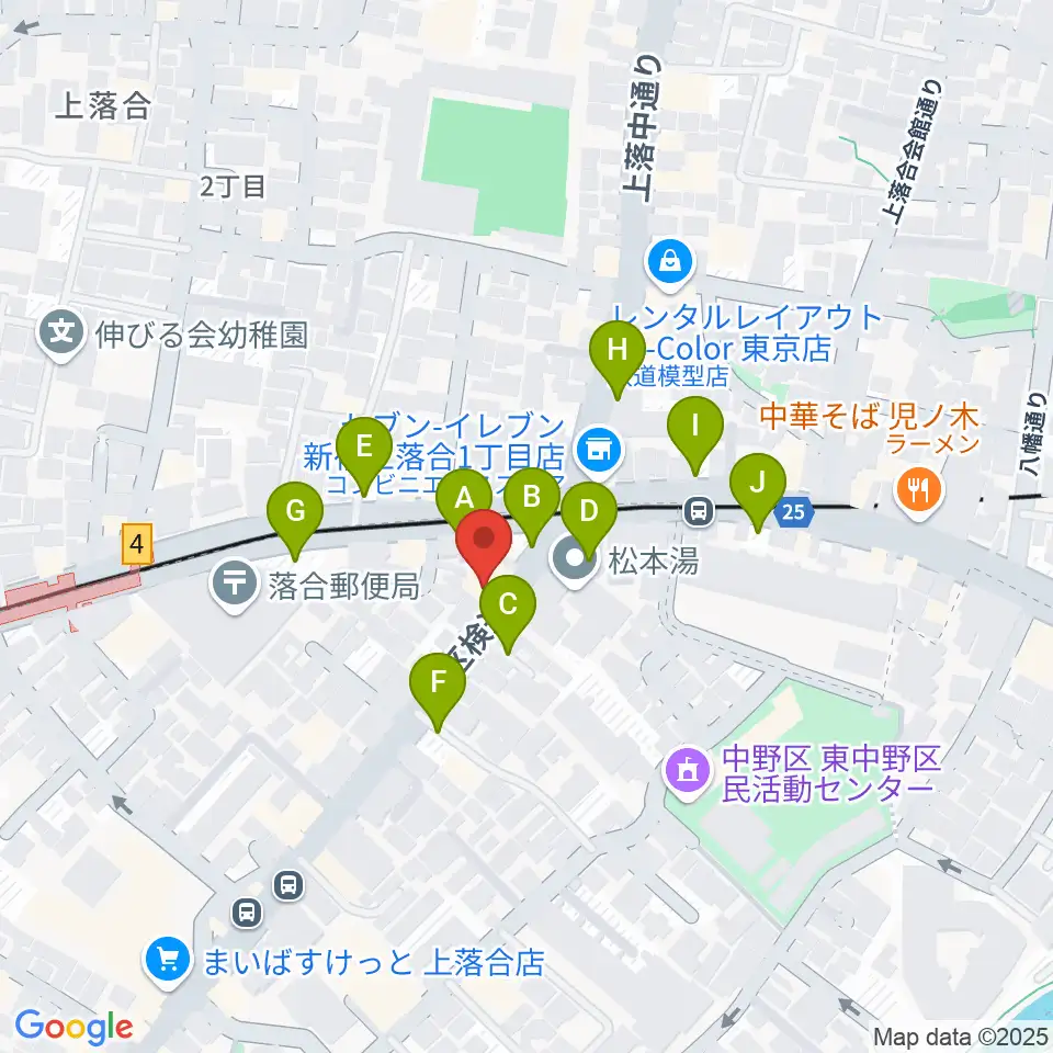 プラチナムガレージ周辺の駐車場・コインパーキング一覧地図