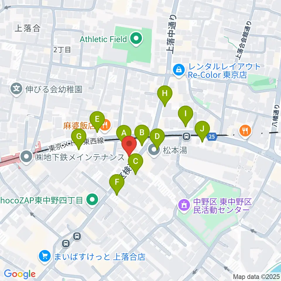 プラチナムガレージ周辺の駐車場・コインパーキング一覧地図