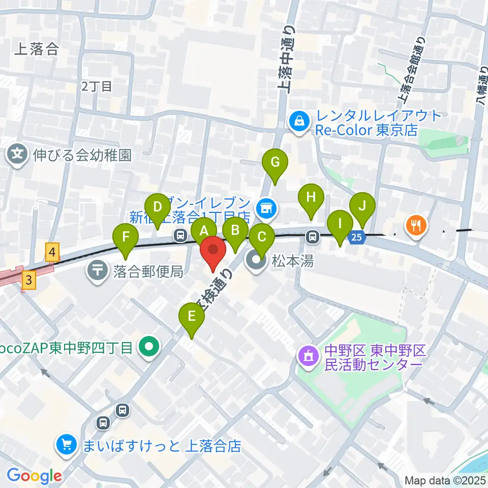 プラチナムガレージ周辺の駐車場・コインパーキング一覧地図